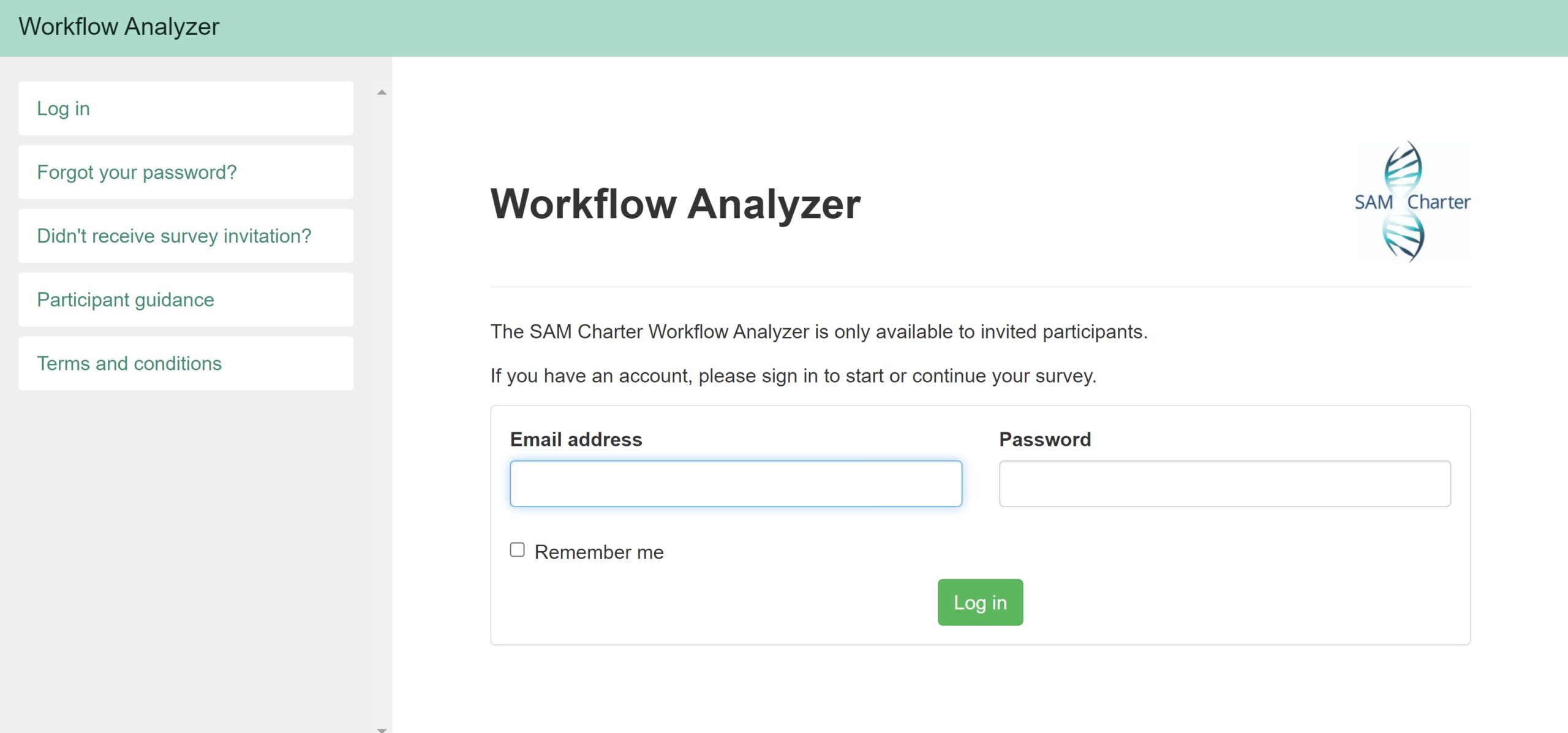 Workflow Analyzer - Front Page